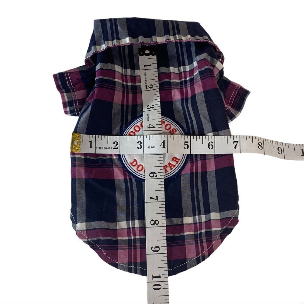 Plaid Collared Dog Shirt - Picture 7 of 7